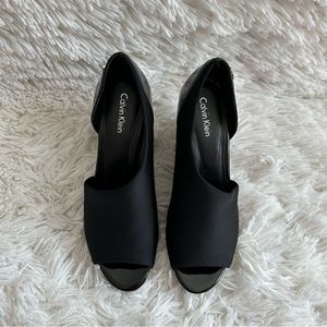 Calvin Klein Lanai Black Heels Size 6.5
